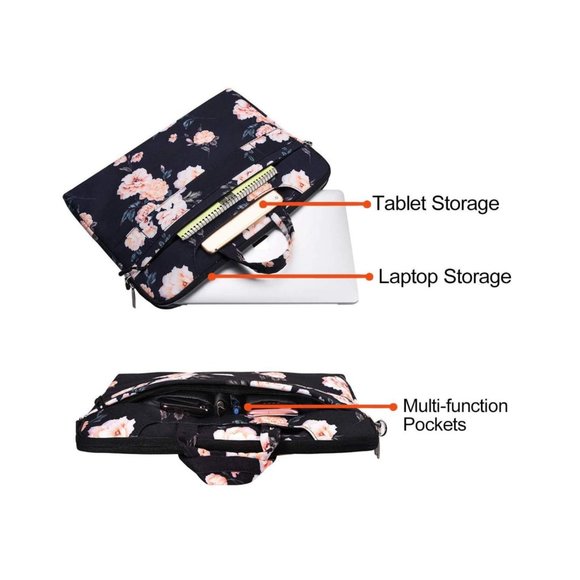 MOSISO - 17-17.3" Laptop / Shoulder Bag - Large Overnight / Workout Bag - Picture 7 of 13